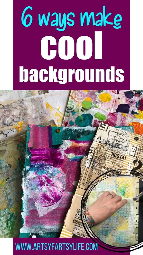 Art Journal Background Ideas, Art Journal Ideas Creative, Art Journal Pages Ideas Creativity, Art Journal Pages Ideas, Mixed Media Backgrounds Tutorial, Mixed Media Backgrounds, Journal Tips, Art Journal Backgrounds, Dream Collage