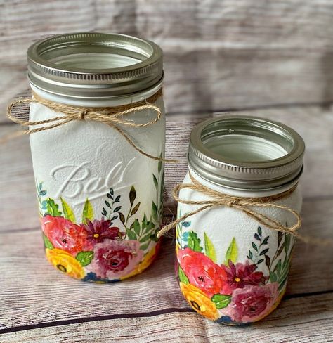 Decoupage Mason Jars, Decoupage Glass Jars, Decor With Mason Jars, Red Pillar Candles, Christmas Dining Table Decorations, Prayer Jar, Dining Table Decorations, Christmas Dining Table Decor, Mod Podge Crafts