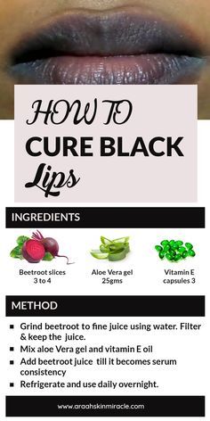 Tips For Black Lips, How To Pink Lips Naturally Beauty Tips, Remedy For Pigmented Lips, How To Treat Dark Lips, Dark Lips Remedy Overnight, Pink Lips How To Get, Diy Lip Serum, Black Lips Remedy, Lip Pigmentation Remedy