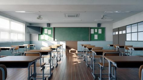 Photo empty highschool classroom in skor... | Premium Photo #Freepik #photo #classroom-teacher #school-teacher #classroom #teacher-teaching Animation Exercise, 90s High School, Highschool Classroom, Meg Meg, High School Design, School Floor, College Classroom, Reference Anime, Backgrounds Templates