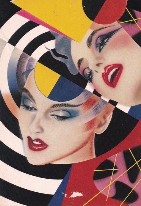 . Pater Sato, Airbrush Illustration, Photography Coursework, 1980s Art, Drag Make-up, New Retro Wave, Twelfth Night, Airbrush Art, 80s Retro