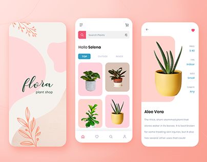 Flower Shop App Design, Flower Shop App, Shopping App Ui Design, App Color Palette, Garden App, Design System Ui, Health App Design, Catalog Design Layout, Plant App