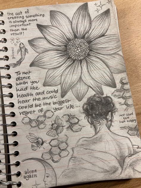 Butterfly's Drawings, Simple Flower Sketch Doodles, Things To Draw On Sketchbook Cover, Aesthetic Drawing Inspo Pencil, Art Inspo Aesthetic Sketch Pencil, Lined Paper Sketches, Sketchbook Inspiration Aesthetic Easy, Diary Sketches Drawings, Aesthetic Drawings Pencil