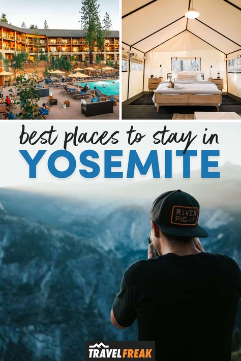 Looking for the best places to stay in Yosemite National Park? Get a list of the best Yosemite hotels and accommodations to help you figure out where to stay in Yosemite National Park. From hotels in Yosemite to more unique options including glamping in Yosemite, you'll find something for everyone. | best places to stay near yosemite | best places to stay yosemite | yosemite hotels lodges | yosemite national park lodging hotels Yosemite National Park Lodging, Yosemite Lodging, California Getaways, Yosemite Park, Family Friendly Hotels, Yosemite Falls, Family Vacation Destinations, Yosemite Valley, North America Travel