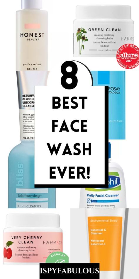 Clean Face Wash, Natural Face Wash, Skincare Hacks, Daily Facial Cleanser, Best Face Wash, Acne Face Wash, Face Soap, Eye Creams, Face Acne