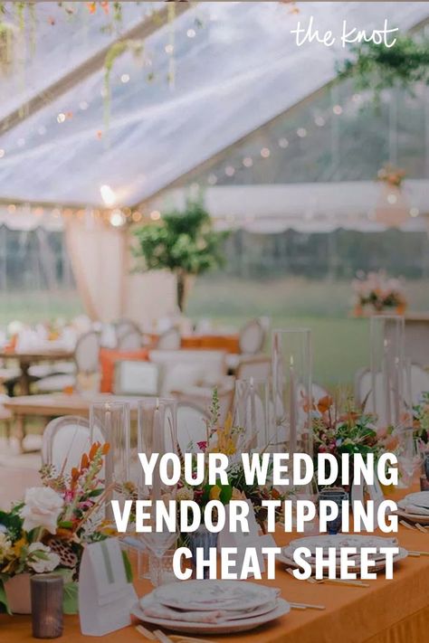 What To Tip Wedding Vendors, Planning A Fall Wedding, Tipping For Wedding Vendors, Gifts For Vendors Wedding, Tips For Wedding Vendors, Wedding Gift Tables Ideas, Tipping Vendors At Wedding, How To Tip Wedding Vendors, Wedding Vendor Tips