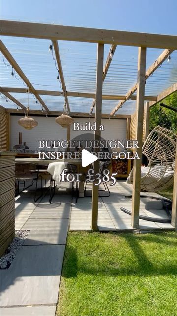 Diy Cantilever Pergola, Yard Pergola Ideas, How To Build A Pergola, Diy Gazebo Ideas, Diy Pergola Ideas, Garden Pergola Ideas, Waterproof Pergola, Home Renovation Diy, Timber Pergola