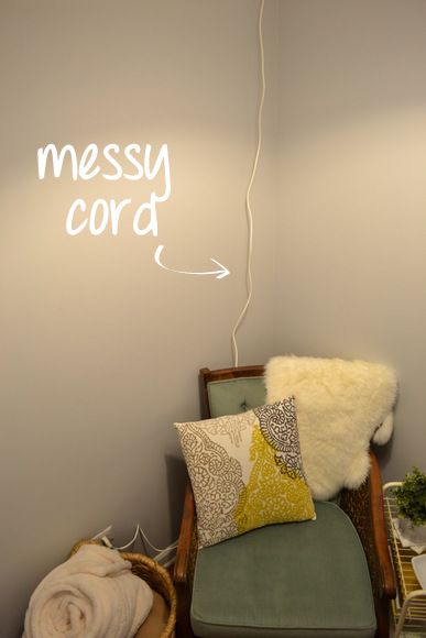 How to Hang a Swag Light and Brighten Any Room | The DIY Playbook Ikea Havsris Cord, Corded Hanging Lights, Chandelier In Corner Of Living Room, Hanging Lamp Cord Cover, Hanging Light From Ceiling Hook, Hide Hanging Light Cords, Hanging Lamp In Living Room, Corded Light Fixture, Corded Pendant Light Bedroom