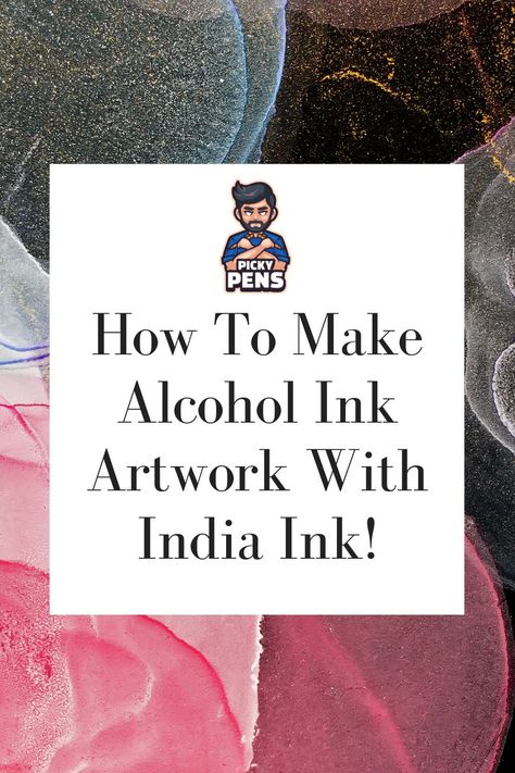 In this article, we go over how you are able to use India ink for alcohol ink-based artwork to maximum effect. Most people tend to over complicate the process for some reason but it can be much easier than many people initially think! Painting With India Ink, India Ink Art Techniques, India Ink Art Ideas, Indian Ink Art, India Ink Painting, Landscape Art Lessons, Ink Landscape, Alcohol Ink Crafts, Ink Crafts