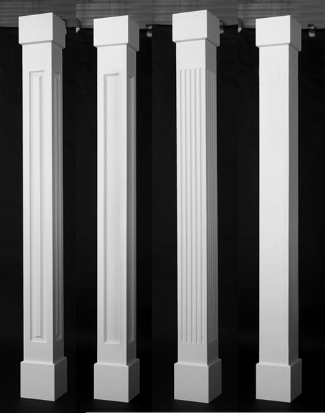 Exterior Columns Ideas Porch Posts, Deck Post Wrap Ideas, Front Porch Column Ideas, Porch Column Ideas, Porch Column Wraps, Front Porch Pillars, Front Porch Posts, Porch Pillars, Column Ideas