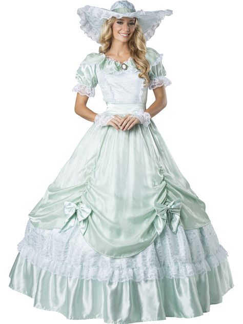 Belle Outfit Ideas, Southern Belle Outfit, Southern Belle Costume, Belle Outfit, Southern Belle Dress, Long Dress Patterns, Belle Costume, Shiny Dresses, Dress Up Costumes