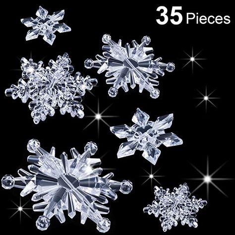 Snow Themed Party, Black And Silver Christmas, Snowflake Ornaments Diy, Frozen Room, Winter Party Themes, Christmas Snowflakes Decorations, Snowflakes Ornaments, Christmas Snowflakes Ornaments, Sparkling Christmas