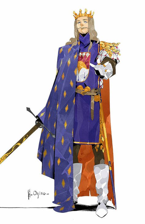 Legend of King Arthur - The King King Arthur Concept Art, King Character Design, King Character, Knights Of The Round Table, King Drawing, Arthur Pendragon, Design Animation, Character Design Animation, King Arthur