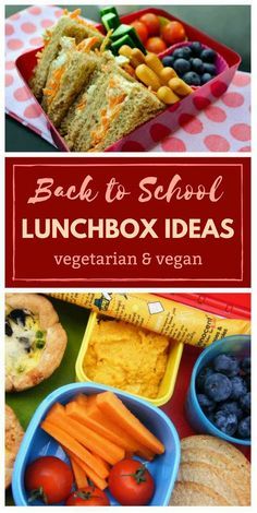 Back to school vegan and vegetarian lunchbox ideas. Plan your kids school lunches with this easy packed lunch guide full of veggie lunch suggestions and tips.Sandwiches, wraps. pastry, fruit, snacks #backtoschool #lunchbox #packedlunch #vegetarianlunch #veganlunch #backtoschoollunch #schoollunch #schooldinner #kidslunch #vegankids #vegetariankids #school Vegetarian Lunchbox Ideas, Vegetarian Kids Lunch, Veggie Lunch Ideas, Vegetarian Lunch Recipes, Easy Packed Lunch, Vegan School Lunch, Veggie Lunch, Vegetarian Lunchbox, Vegetarian Kids