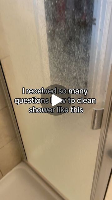 Anastasia Ver on Instagram: "Cleaning a shower that’s covered in body oil, hard water deposits, and soap scum requires a bit of elbow grease and the right cleaning solutions. #hardwater #showercleaning #cleaning #CleanTok #viral #cleaningcompany #barkeepersfriend #soap #bathroomcleaning #deepclean #hardwaterstains #bath #bathroom #cleaninghacks #scrub" Bathroom Shower Cleaning Hacks, Cleaning The Shower Hacks, Shower Cleaning Solution, Restroom Cleaning Hacks, How To Remove Soap Scum From Shower Door, Hard Water Stains On Shower Doors, Cleaning Shower Hacks, Cleaning Shower Glass Doors, Water Stains On Shower Doors