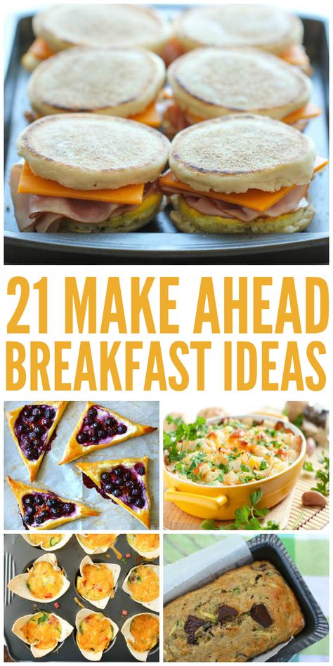 Make Ahead Breakfast Ideas, Freezer Breakfast, Breakfast Meals, Easy Breakfast Recipes, Breakfast Meal, Breakfast On The Go, Make Ahead Breakfast, Breakfast Meal Prep, Make Ahead Meals