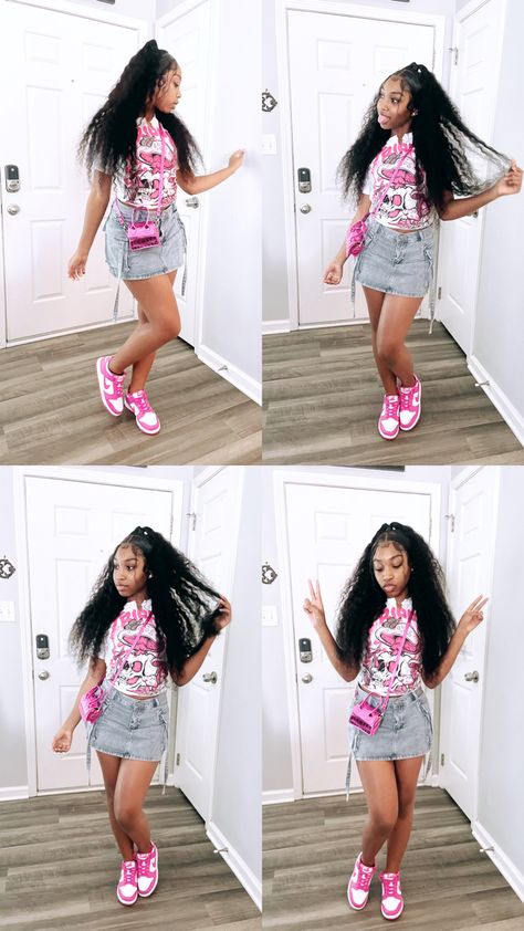 Ig: pr3ttyyoungthanggg Black Ppl Outfits, Honduras Outfit Ideas, Shein Outfits For Birthday, Fly Summer Outfits Black Women, Baddie Birthday Outfit Summer, Cute Summer Birthday Outfits, Cherry 11s Outfit Ideas, Shein Outfits Summer 2024 Baddie, 14th Birthday Outfit Ideas