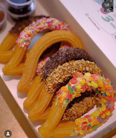 Food Truck Food Ideas, Truck Food Ideas, Churro Bar, Eclair Cream, Churros Con Chocolate, Packed Meals, Food Truck Food, Choux Pastry, Cream Puff