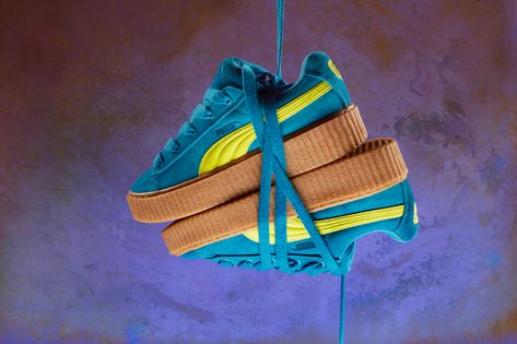 Rihanna Puma Sneakers, Fenty Puma Creepers, Puma Fenty Shoes, Rihanna Photoshoot, Rihanna Creepers, Fenty Creepers, Rihanna Puma, Rihanna News, Puma Creepers