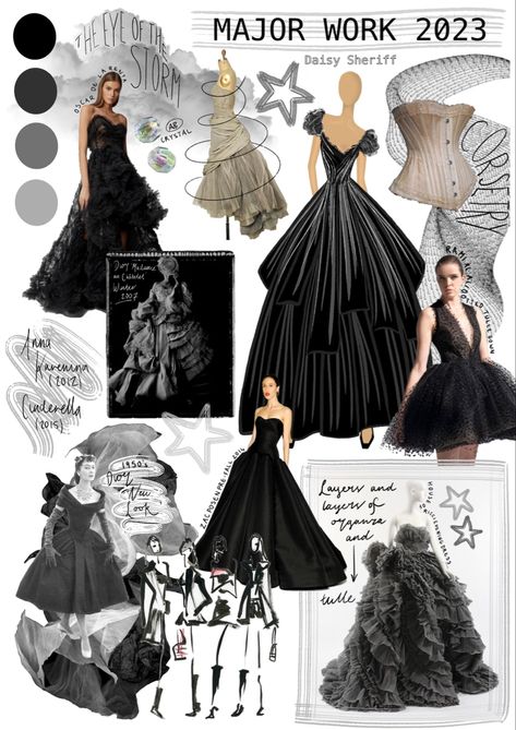 Concept Board Fashion, Mood Board Fashion Inspiration, Fashion Sketchbook Inspiration, Fashion Design Inspiration, Fashion Portfolio Layout, Fashion Dream Job, Fashion Illustration Collage, Fashion Design Books, Fashion Illustration Sketches Dresses