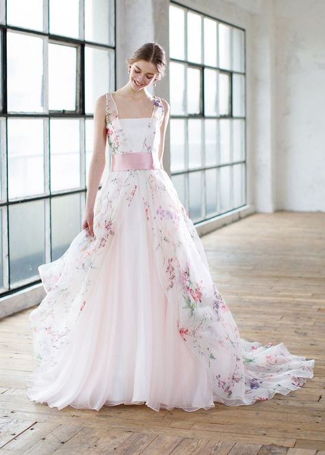 Wedding Dresses For Summer, Reception Gown, Fairy Tale Wedding Dress, Floral Wedding Dress, Dresses For Summer, Dream Wedding Ideas Dresses, Fairy Tale Wedding, Colored Wedding Dresses, Gorgeous Gowns