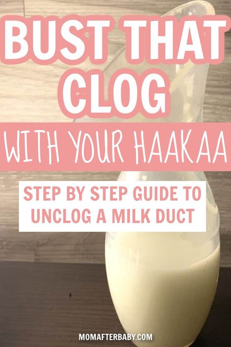 Tired of struggling with clogged milk ducts all the time? Unable to unclog your plugged duct with your regular breast pump? Try this simple Haakaa Pump Hack (broken down step by step). Unclog Milk Duct, How To Unclog Milk Ducts, How To Unclog A Milk Duct, Hakka Clogged Milk Duct, Haakaa Pump Clogged Duct, Haakaa Pump Tips, Haakaa Pump, Clogged Milk Duct, Blocked Milk Duct