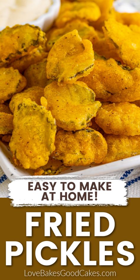 Fried Pickles recipe Homemade Deep Fried Pickles, Homemade Fried Pickles, Deep Fried Dill Pickles, Easy Fried Pickles, Pickles Recipes, Fried Dill Pickles, Deep Fryer Recipes, Deep Fried Pickles, Fried Pickles Recipe