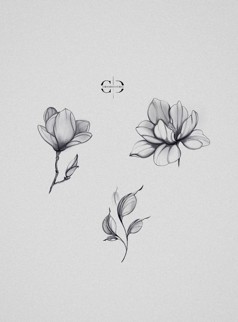 Fineline Magnolia Tattoo, Magnolia Leaves Tattoo, Magnolia Spine Tattoo, Magnolia Wrist Tattoo, Magnolia Tattoo Fine Line, Fine Line Magnolia Tattoo, Magnolia Tattoo Simple, Small Magnolia Tattoo, Magnolia Tattoos