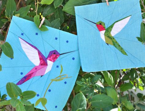 Hummingbird Paper Piecing Patterns, Paper Peicing Patterns, Free Paper Piecing Patterns, Row Quilts, Bird Quilt Blocks, Paper Pieced Quilt Patterns, Foundation Paper Piecing Patterns, Paper Pieced Quilt, Bird Quilt