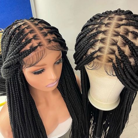 Haircuts For Black Woman, Hair Ventilation, Braid Hairstyles Ideas, Cloth Display, Black Women Wigs, Affordable Human Hair Wigs, Braid Wigs, African American Braids, Braid Wig