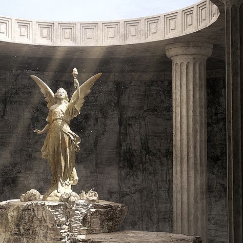 ArtStation - Ancient temple Ancient Temple Aesthetic, Greek Temples, Ancient History Aesthetic, Roman Temple, Ancient Temple, Ancient Aesthetic, Temple Aesthetic, Roman Temple Aesthetic, Greek Temple Aesthetic