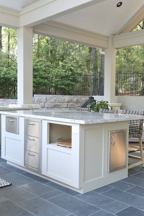 Indoor outdoor kitchen