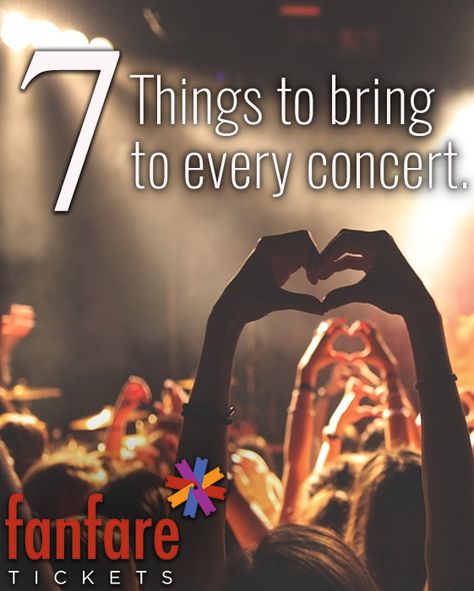 What to bring to every concert- Fanfare tickets Concert Tips, Tool Concert, Hozier Concert, Concert Signs, Melanie Martinez Concert, Concert Bags, Jazz Concert, Outdoor Concert, Take A Step Back