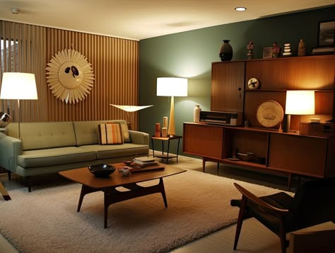 Design Time Capsule: Exploring Interior Styles of the 1950s, 1960s, and 1970s » Redecor 60s Interior Design, 1960s Interior Design, 50s Interior, 1970s Interior Design, 1960s Interior, 60s Home Decor, 60s Interior, 70s Interior Design, Mid Century Interior Design