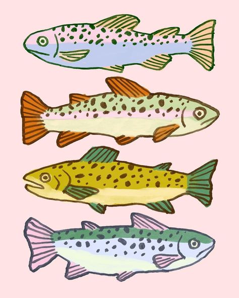 Fish Cakes, Posca Art, Fun To Draw, Fish Illustration, Fish Drawings, Very Busy, Fish Painting, 영감을 주는 캐릭터, Fish Art