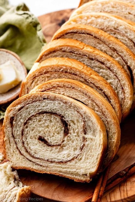 Special Bread Recipes, Cinnamon Loaf Bread, Cinnamon Swirl Bread Recipe, Swirl Bread Recipe, Cinnamon Bread Recipe, Sallys Baking, Yeast Recipes, Bread Ideas, Bread Sweet