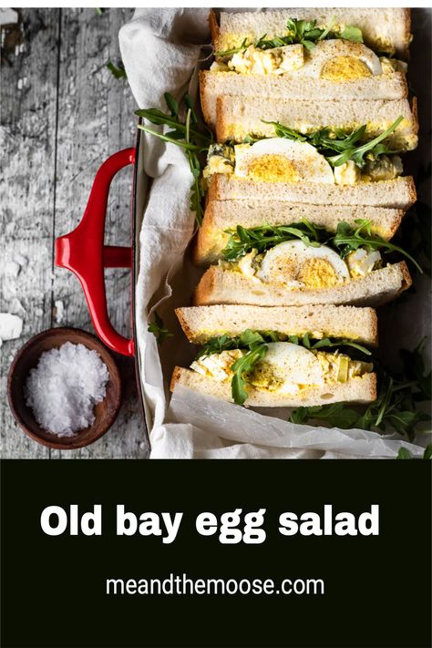 This simple twist adds huge flavor to this deli classic. Moose Recipes, Sandwich Combinations, Old Bay, Egg Salad, Hard Boiled Eggs, Lunch Time, Dijon Mustard, Dijon, Whole 30