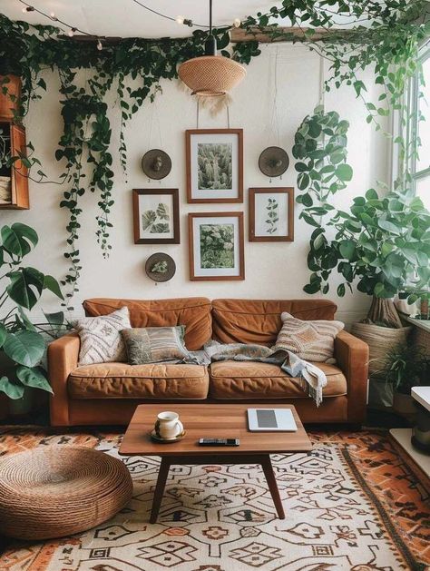 Bohemian Living Rooms, Deco Studio, Simple Interior, Chic Bohemian, Bohemian Living, Bohemian Living Room, Apartment Decor Inspiration, Boho Living, Decor Home Living Room