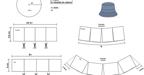 Patron bucket hat .pdf - Google Drive Bucket Hat Template Measurements, Bucket Hat Template Printable, Bucket Hat Patron, Bucket Hat Template, Patron Bob, Fur Bucket Hat Outfit, Bucket Hat Measurements, Bucket Hat Pattern Free, Parachute Bag