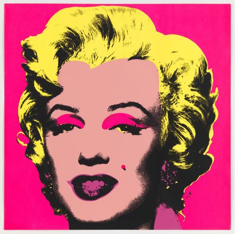 Andy Warhol. Untitled from Marilyn Monroe. 1967 | MoMA  Medium One from a portfolio of ten screenprints  Dimensions composition and sheet: 36 x 36" (91.5 x 91.5 cm)  Publisher Factory Additions, New York  Printer Aetna Silkscreen Products, Inc., New York  Edition 250 Ragazza Pop Art, Andy Warhol Marilyn, Warhol Paintings, Jasper Johns, Pop Art Girl, Roy Lichtenstein, Pop Art Posters, Tableau Art, Paul Gauguin