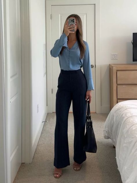 WhitneyGrett on LTK Office Style Women Business Professional, Gray Dress Pants Women Outfits, Lawyer Business Casual, Business Casual Modern Women, Office Clothes Women Casual, Capitol Hill Intern Outfit, Thrifted Business Casual Outfits, Business Office Attire For Women, Business Outfits With Blazer