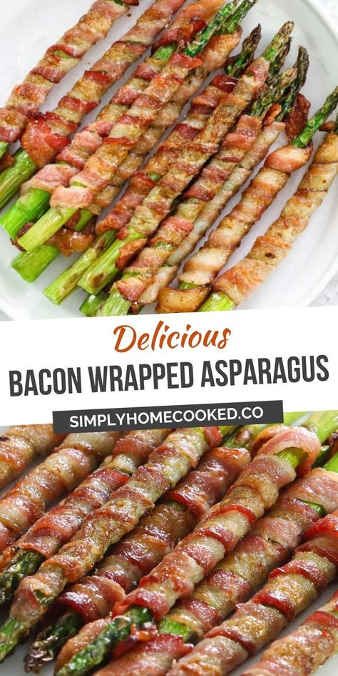 Bacon Wrapped Asparagus Recipes, Bacon Wrapped Recipes, Asparagus Wraps, Wrapped Asparagus, Keto Bacon, Asparagus Bacon, Healthy Food Habits, Bacon Wrapped Asparagus, Healthy Food Facts