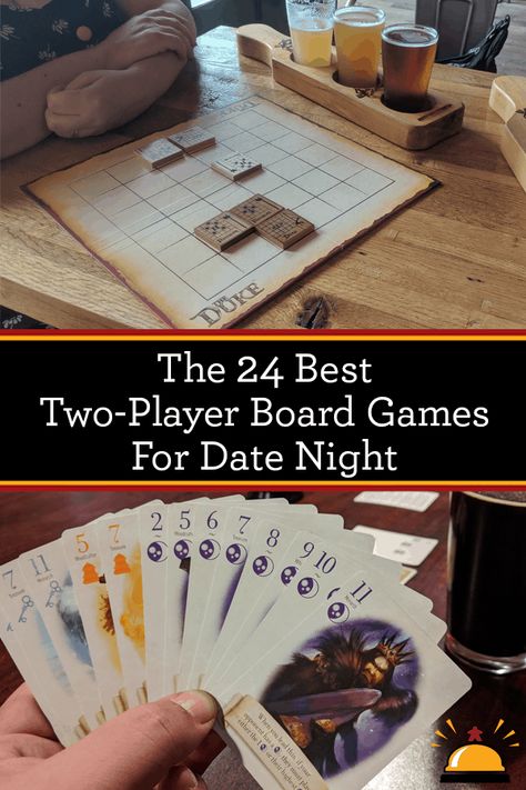 Some of the best two player boardgames for couples. Looking for great 2 player date night board games? I've got some tabletop game suggestions. via @tabletopbellhop Date Night Board, Games For Date Night, Game Suggestions, Games For Two People, Homeschool Games, Board Games For Two, Homemade Board Games, Couples Game Night, Board Games For Couples