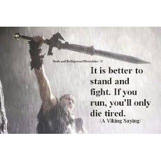 Start the week off right. No retreat, no surrender!  Viking Up!👊👊👊 Viking Mythology, Viking Quotes, Viking Life, Warrior Quotes, Ragnar Lothbrok, Viking Warrior, Badass Quotes, A Quote, Great Quotes