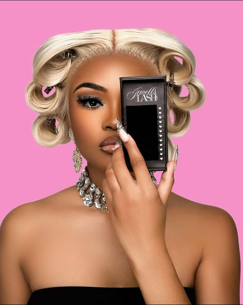 Halloween Beauty Photography, Business Photoshoot Ideas Black Women Hair, Lash Brand Photoshoot Ideas, Eyelash Business Photoshoot Ideas, Lash Ceo Photoshoot, Mua Name Ideas, Lash Photoshoot Ideas Black Women, Makeup Business Photoshoot Ideas, Lash Shoot Ideas