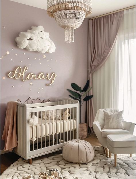 Pink Baby Nursery, Girl Nursery Colors, Neutral Nursery Rooms, Pink Baby Room, Nursery Closet Organization, Girl Nursery Themes, Baby Room Organization