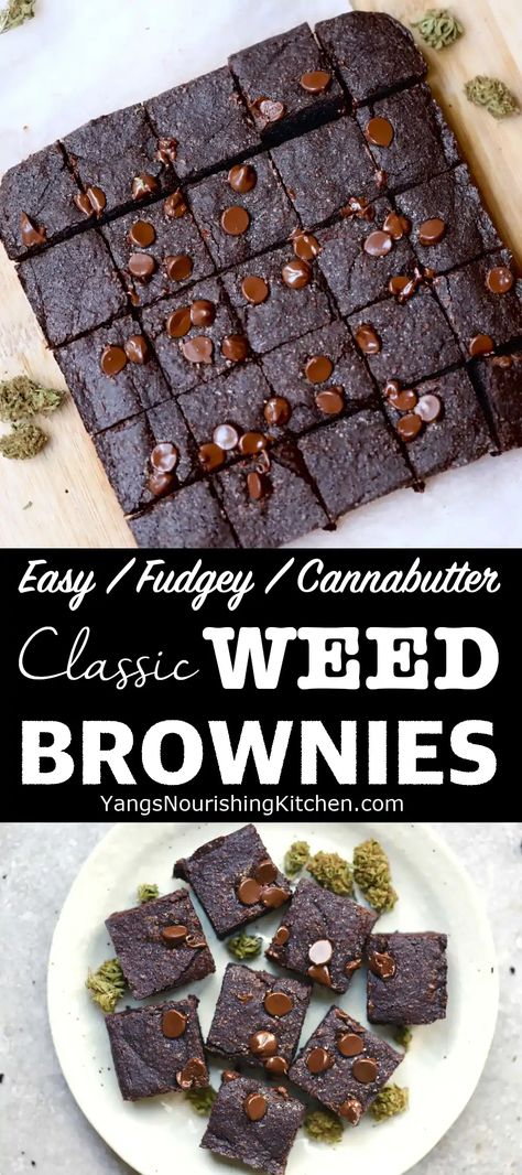 Canna Brownie Recipes, Cannibus Brownie Recipes, Cannabutter Brownies Recipes, How To Make Pot Brownies, Best Edibles Recipes, Brownie Edibles Recipe, Infused Brownie Recipe, Canna Butter Dessert Recipes, Pot Brownies Recipe