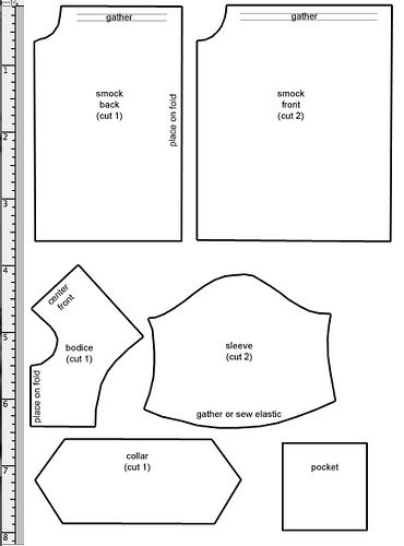 Smock Pattern by Millie, via Flickr -- for a Blythe doll and the link for the pdf file doesn't seem to be working. High Barbie, Smock Pattern, Smocking Patterns, American Girl Patterns, Ag Doll Clothes, Barbie Patterns, Heirloom Sewing, American Girl Clothes, Sewing Dolls