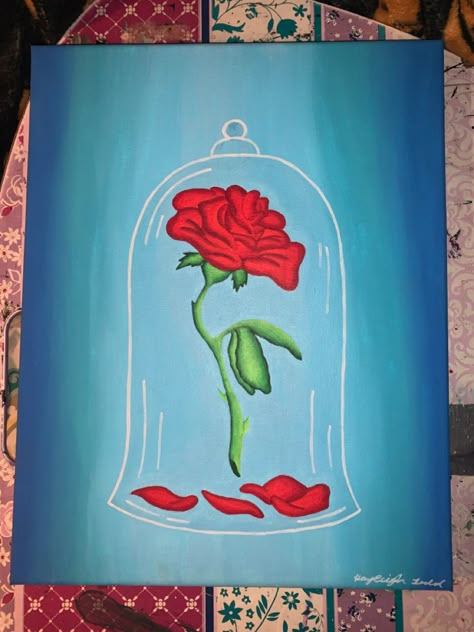 11”x14” hand painted acrylic canvas Disney Princess Paintings, Disney Canvas Paintings, Princess Painting, Mini Toile, Disney Canvas Art, Disney Canvas, Disney Paintings, Tema Disney, Christmas Paintings On Canvas