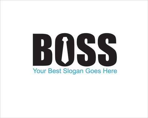 tie boss logo designs for business and service vector Boss Logo Design Ideas, Boss Logo Design, Boss Clipart, Cool Slogans, Flat Logo, Boss Logo, Be The Boss, Modern Logo Design, Logo Design Ideas